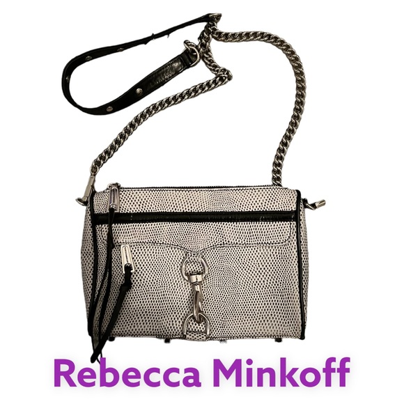 Rebecca Minkoff Bags Rebecca Minkoff Mini Mac Bag Black White Rare